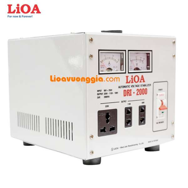 Ổn áp 1 pha LiOA 2000VA thế hệ mới DRI-2000II