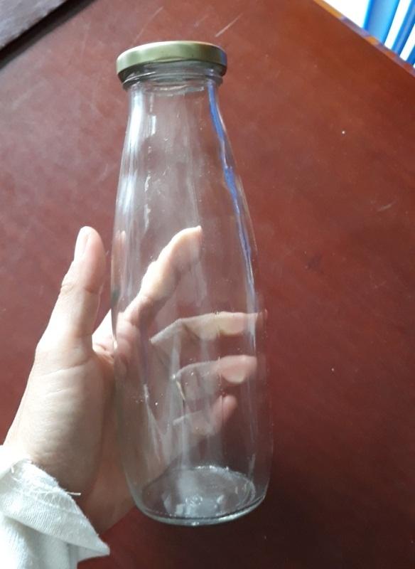 Bình thủy tinh đựng sữa cao cấp 500ml nắp thiếc