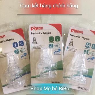 [HCM]Set 2 Cặp Núm vú Silicon Siêu Mềm Pigeon Cổ Hẹp ( Size Y  4 núm vú )