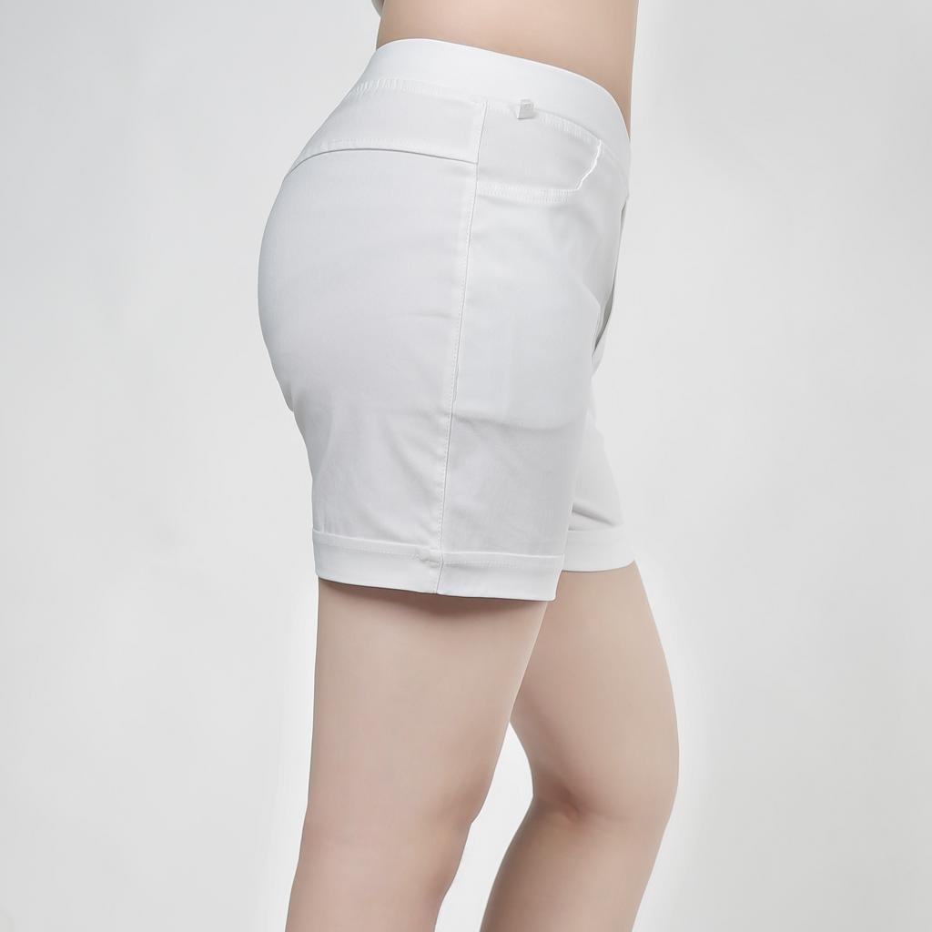 [HCM]Quần short kaki nữ co giản cao cấp hàn quốc (màu trắng)
