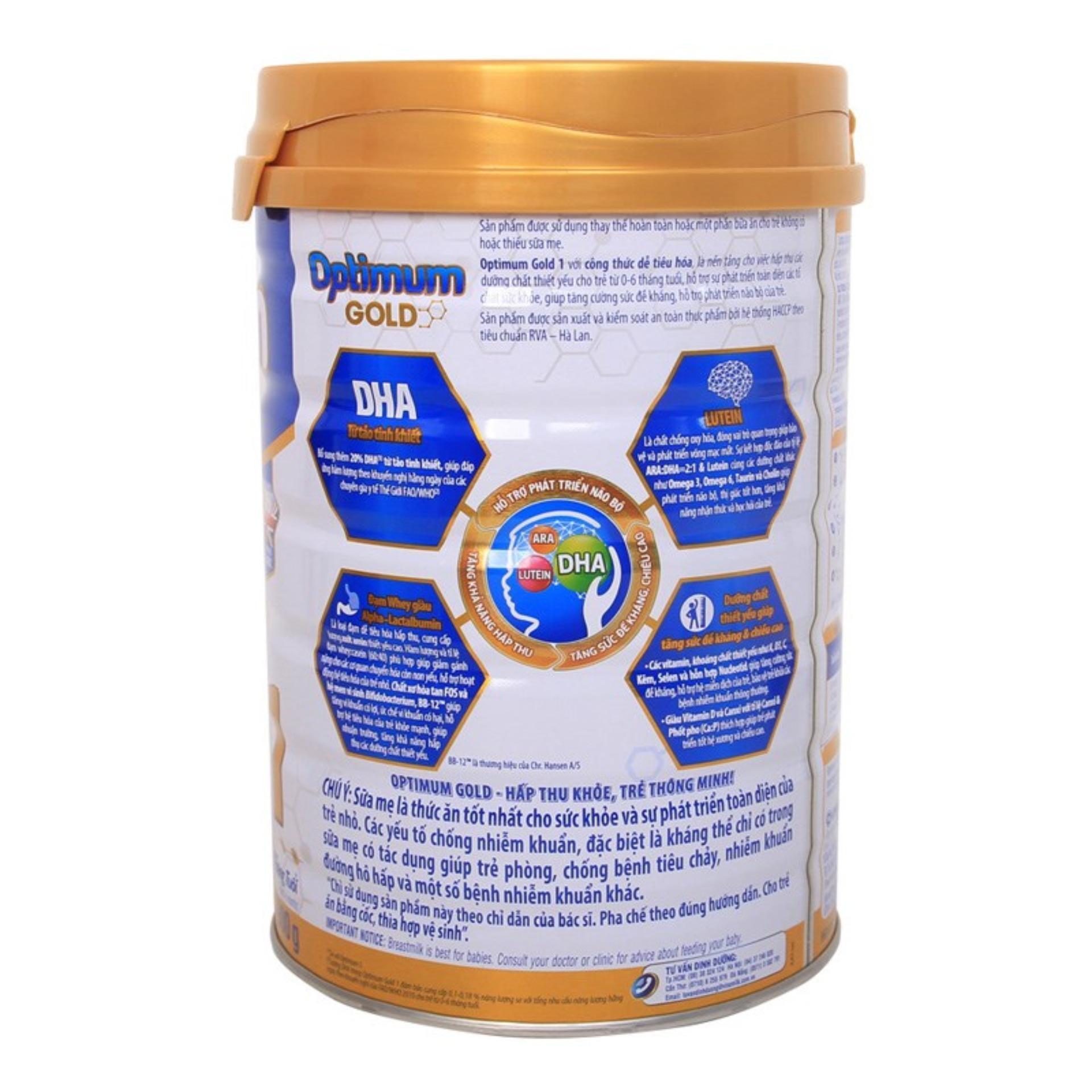 Sữa bột Optimum Gold step 3 900gr