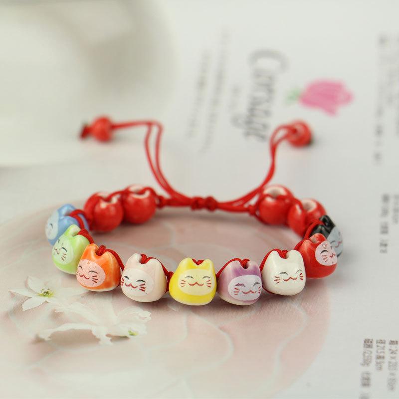Vòng chỉ đỏ mèo may mắn mèo thần tài