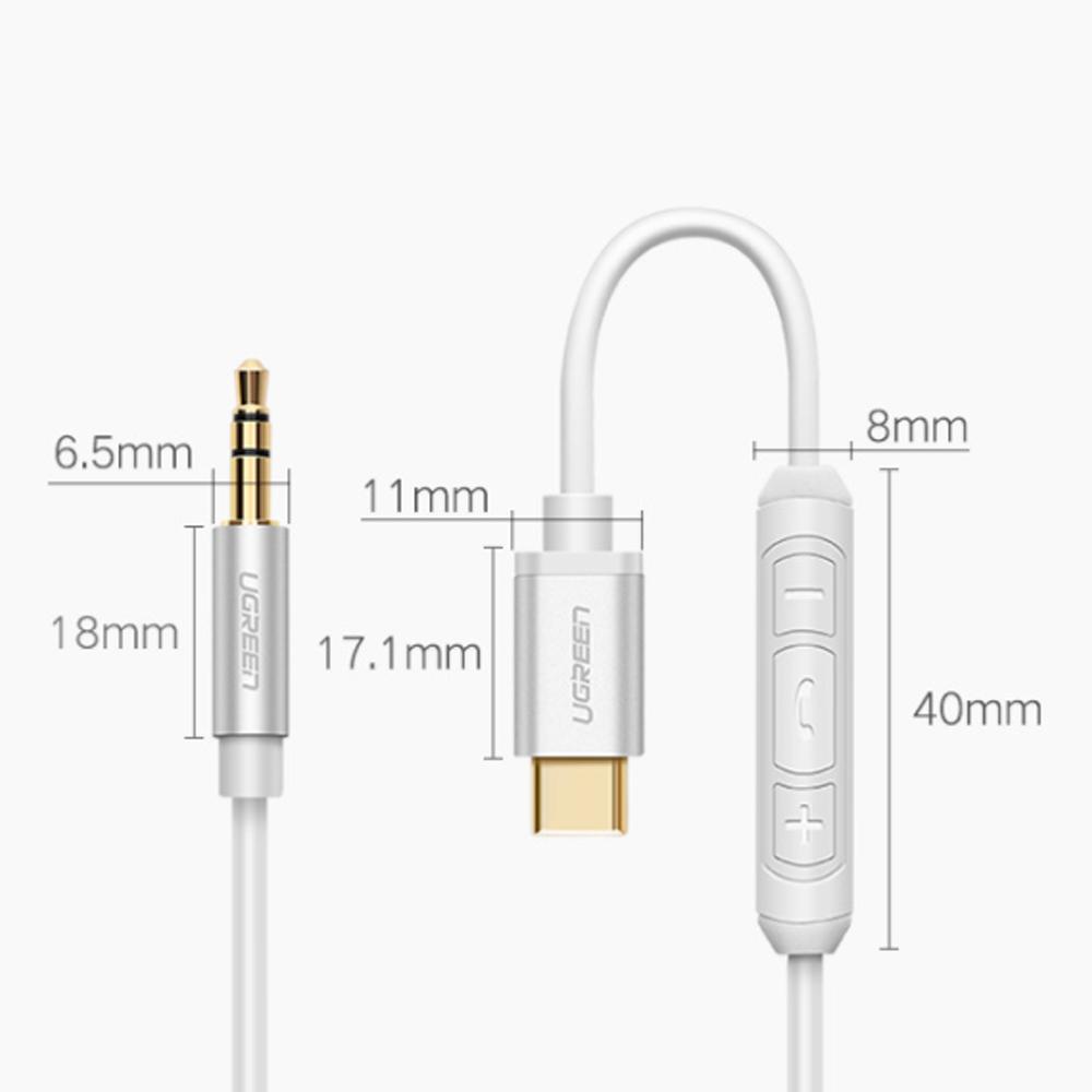 Cáp Chuyển Đổi Ugreen USB Type-C Sang 3.5mm 30633 (1m)