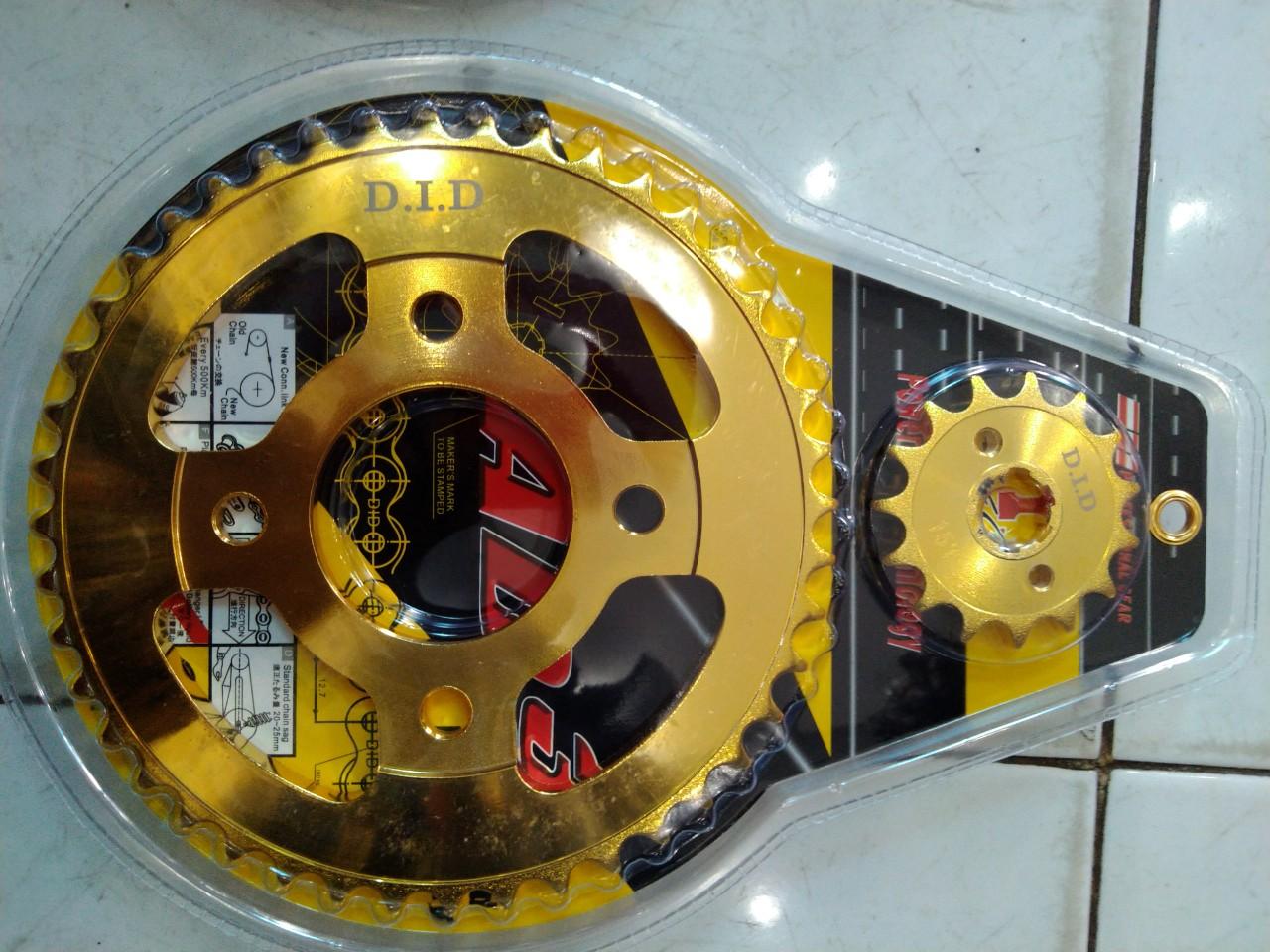 Nhông sên dĩa DID vàng cho Winner 150