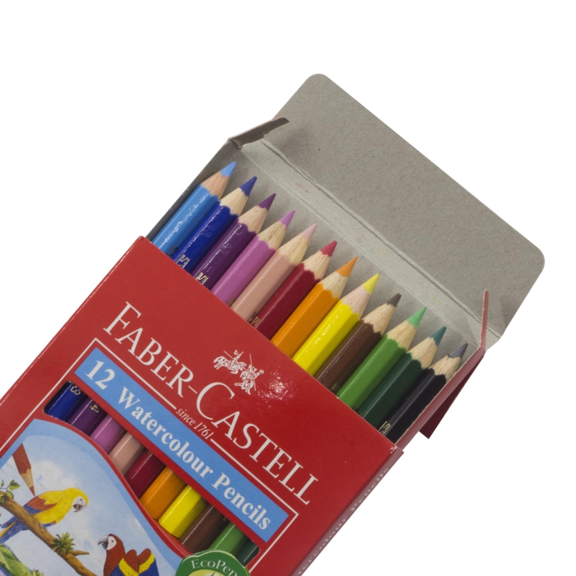 [HCM]BÚT CHÌ MÀU NƯỚC CAO CẤP FABER CASTELL 12 MÀU (HỘP GIẤY)