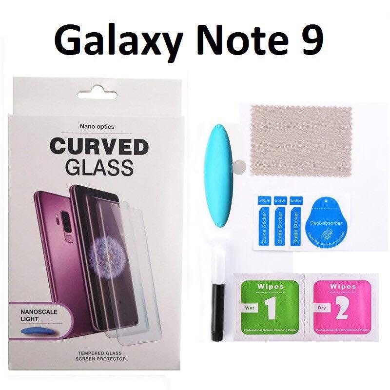 Kính cường lực Full keo UV cho Galaxy Note 9