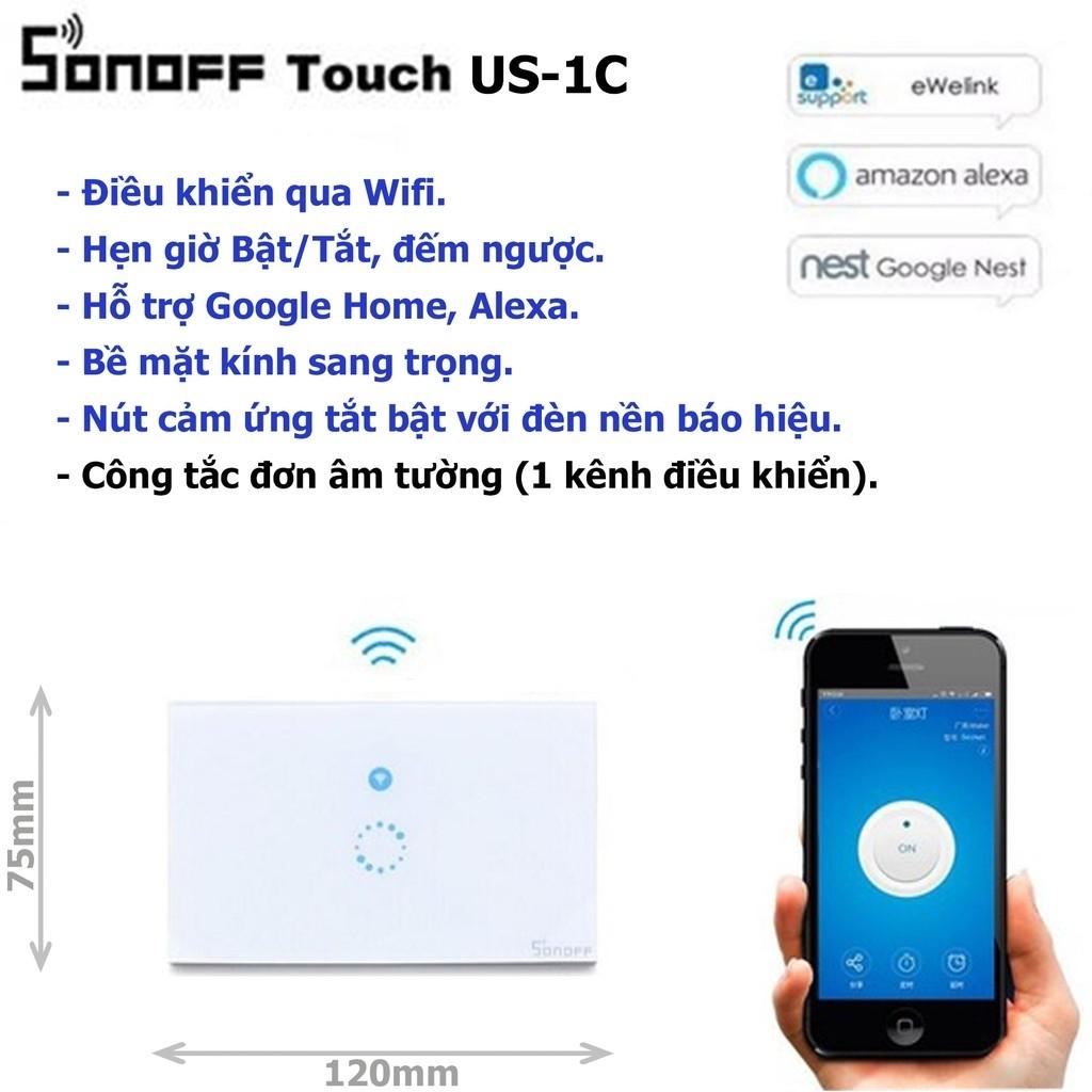 Công Tắc Cảm ứng Âm Tường Và Điều khiển từ xa Wifi