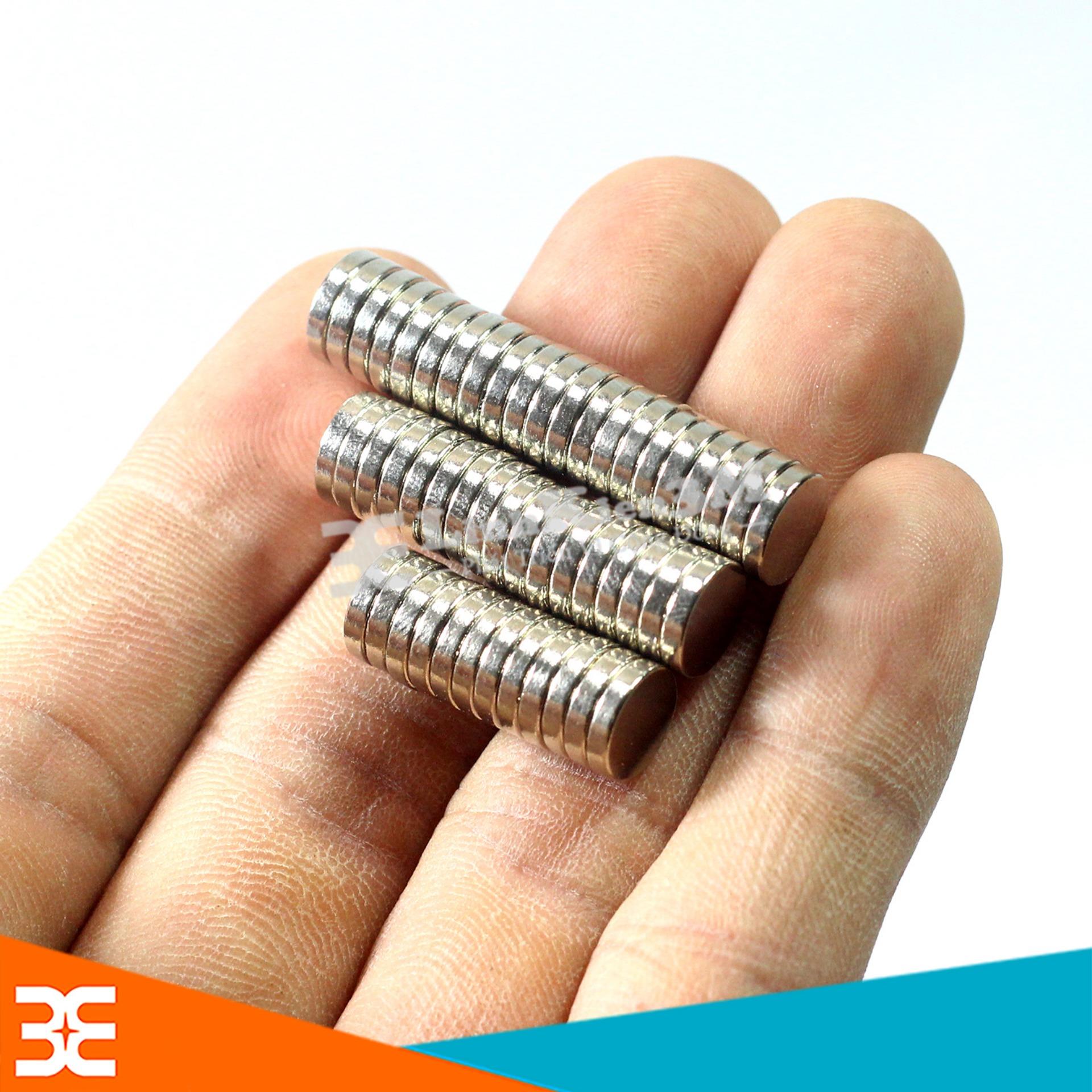 Bộ 50 Viên Nam Châm Đất Hiếm Tròn 5x2mm (từ tính hút cực mạnh)