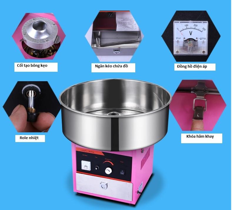 máy làm kẹo bông gòn công nghiệp