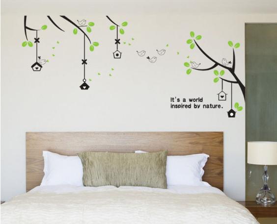 [HCM]Decal trang trí nhánh cây xanh