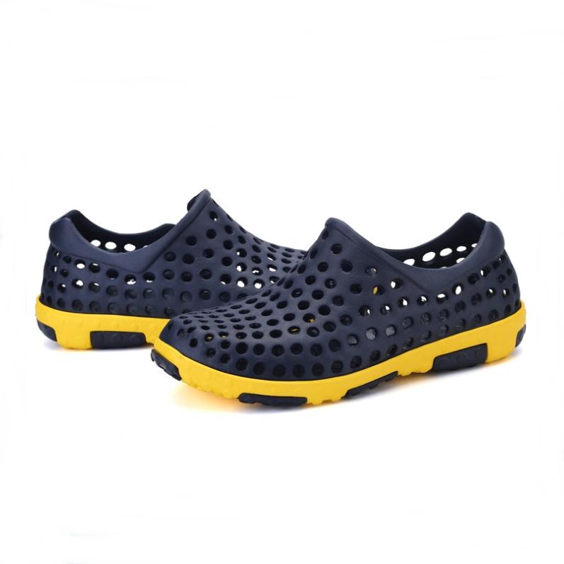 Giày Nhựa Nam Thể Thao Giày Đi Mưa Đi Biển Thể Thao FITTOP GIAY-002-2 (XANH NAVY)