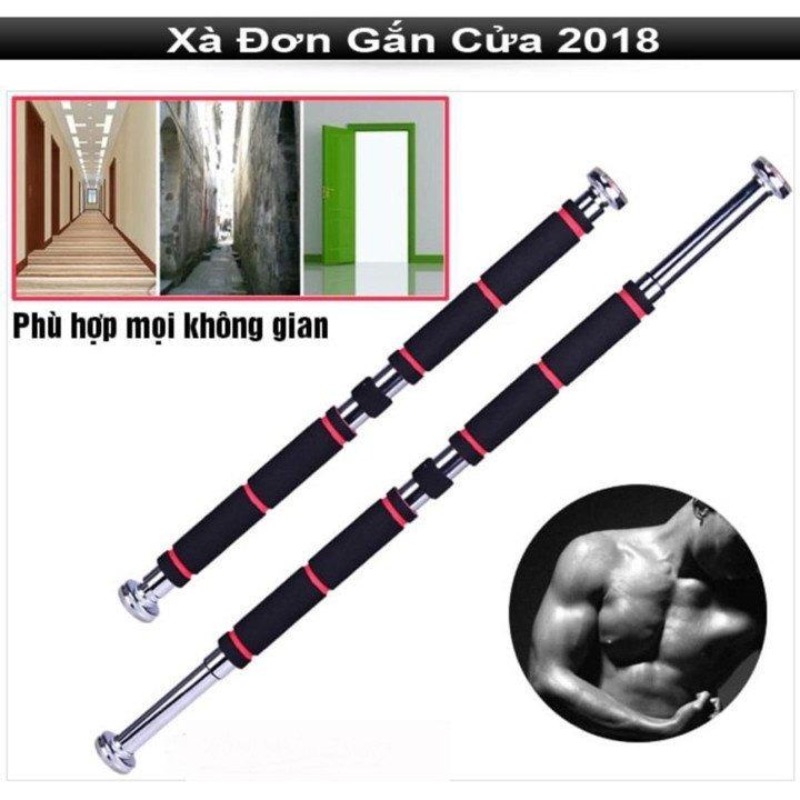 Xà đơn gắn cửa treo tường New 2018 (KT 80-130cm) (tặng vòng tránh muỗi)