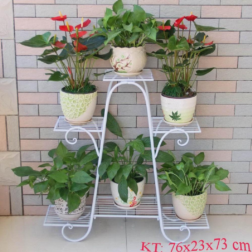 Kệ sắt để cây cảnh 6 tầng (màu ngẫu nhiên)