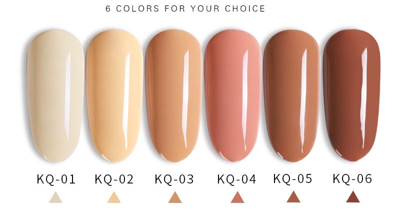 Sơn móng gel AS Nâu KhaKi 6 màu chai 15ml