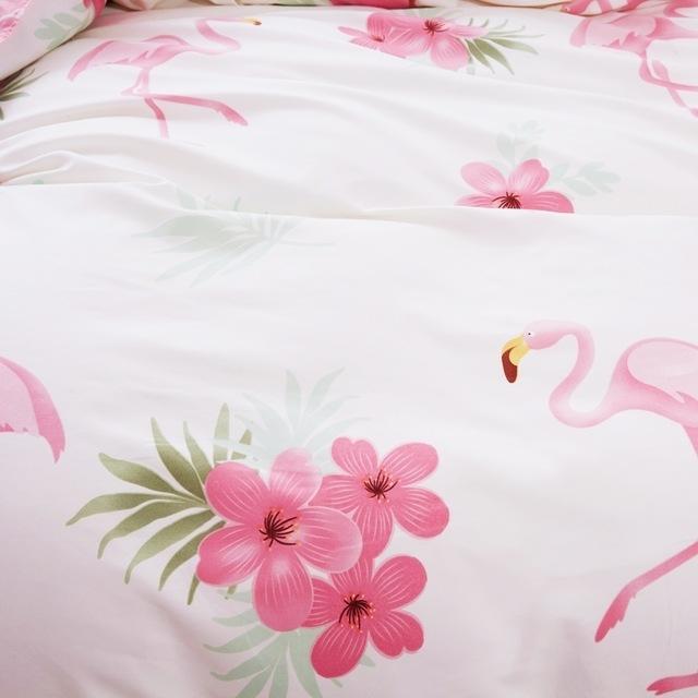 Set chăn ga Cotton Poly Flamingo