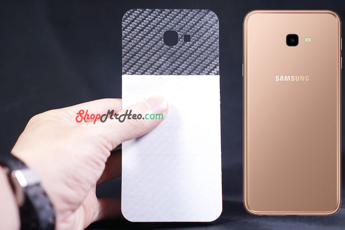 Bộ 3 skin dán mặt lưng vân 3d samsung j4 plus - j4+