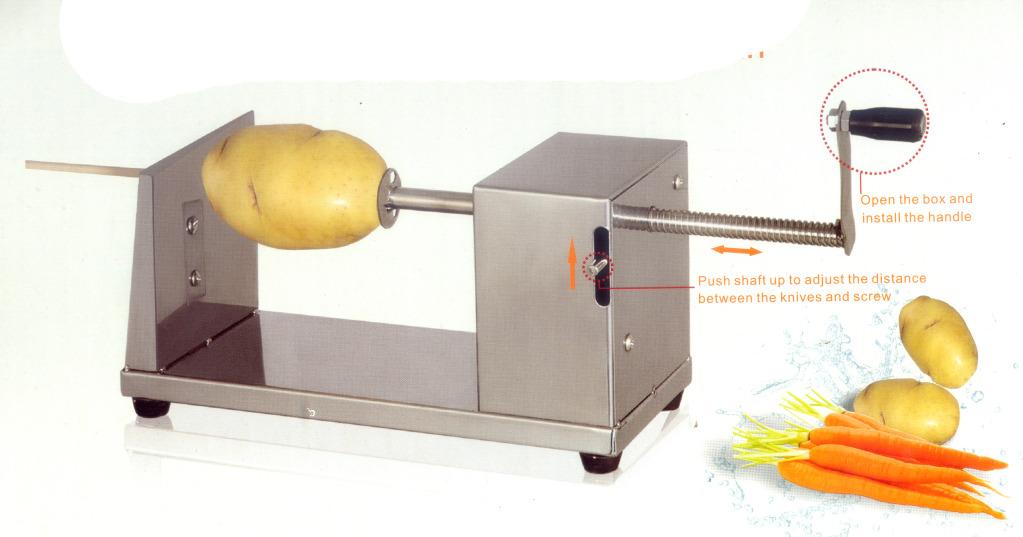 MÁY CẮT KHOAI TÂY LỐC XOÁY + 2 LƯỠI DAO
