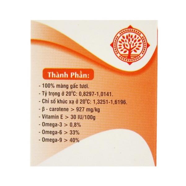 [HCM]Dầu gấc ép lạnh nguyên chất gold M347