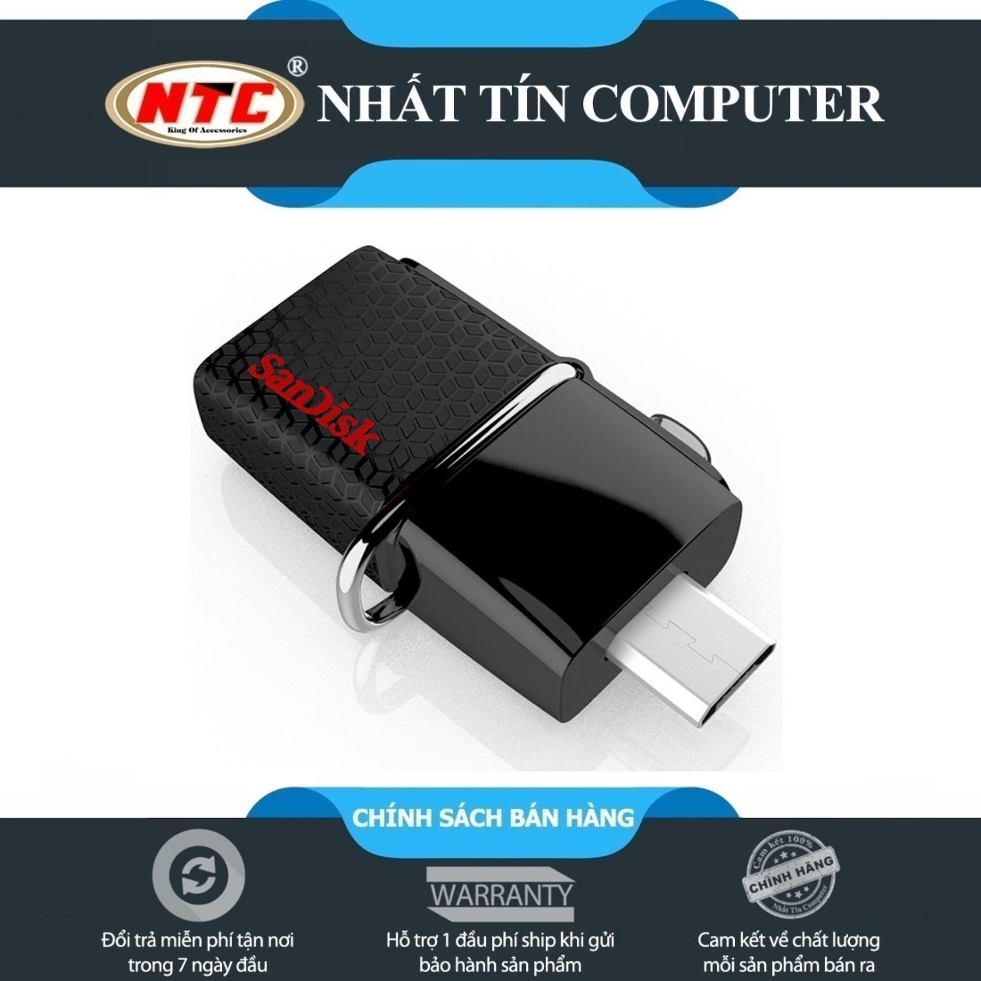 USB OTG Sandisk 3.0 Ultra Dual 32GB 150MB/s (Đen)