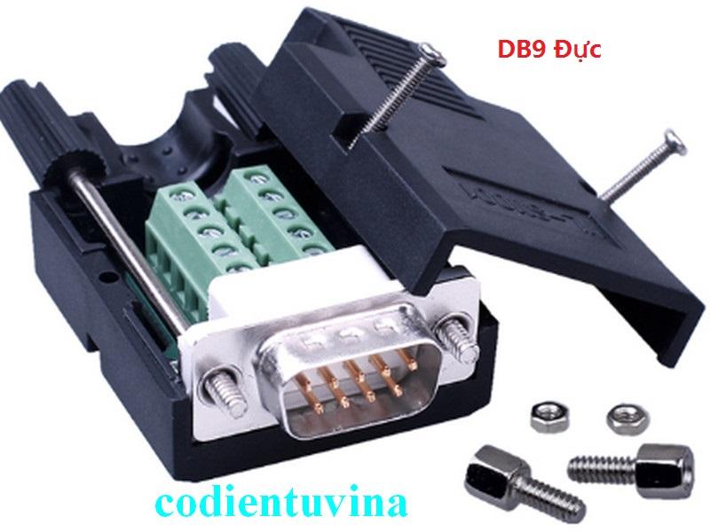 Đầu cắm db9 to com rs232 không cần hàn ốc dài
