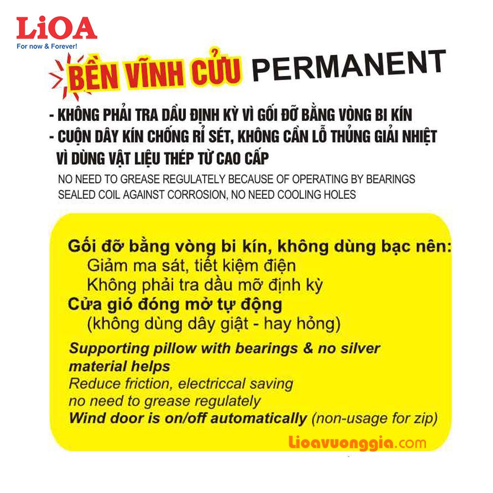 Quạt thông gió gắn tường Lioa - 30x30cm - EVF20B2