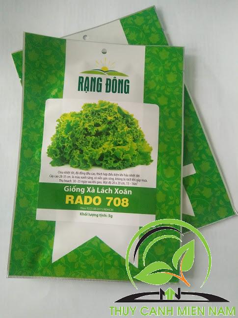 [HCM]Hạt giống  xà lách xoăn RADO 708 (5g)