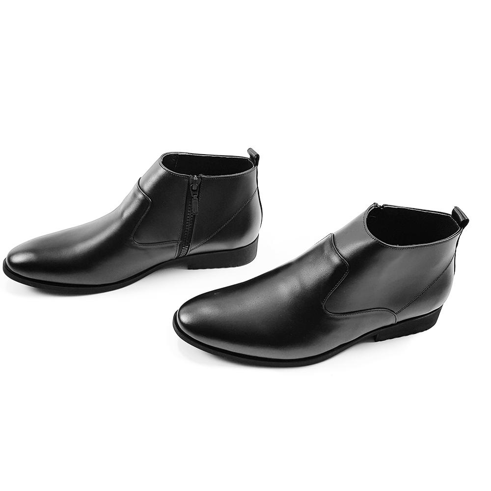 Chelsea Boot Nam Giày Boot Nam Cổ Lửng Da Bò Ensado CL0713 (Đen - Nâu)