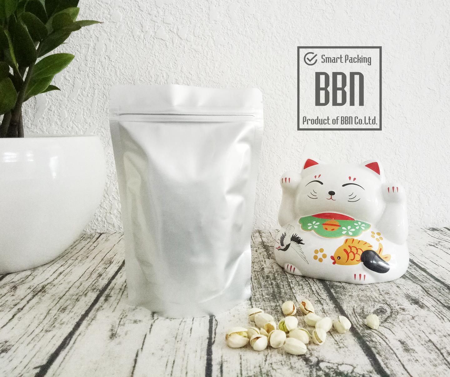 1kg Túi zip 2 mặt bạc 12x17cm