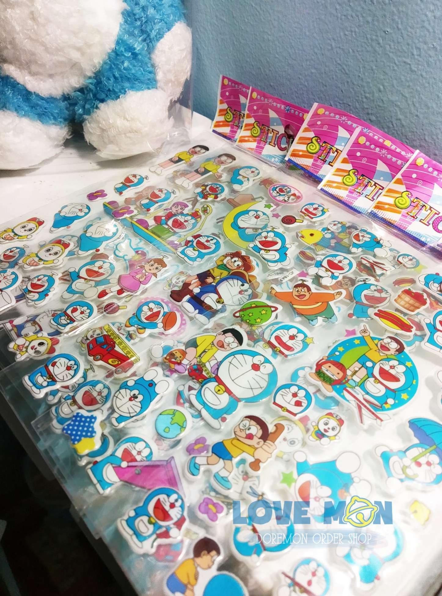 LOVE MON - STICKER DOREMON COMBO 5 TẤM