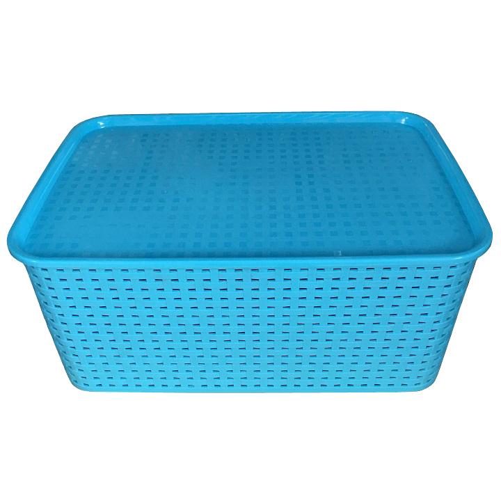 Rổ nhựa size M có nắp đậy Việt Nhật 3387