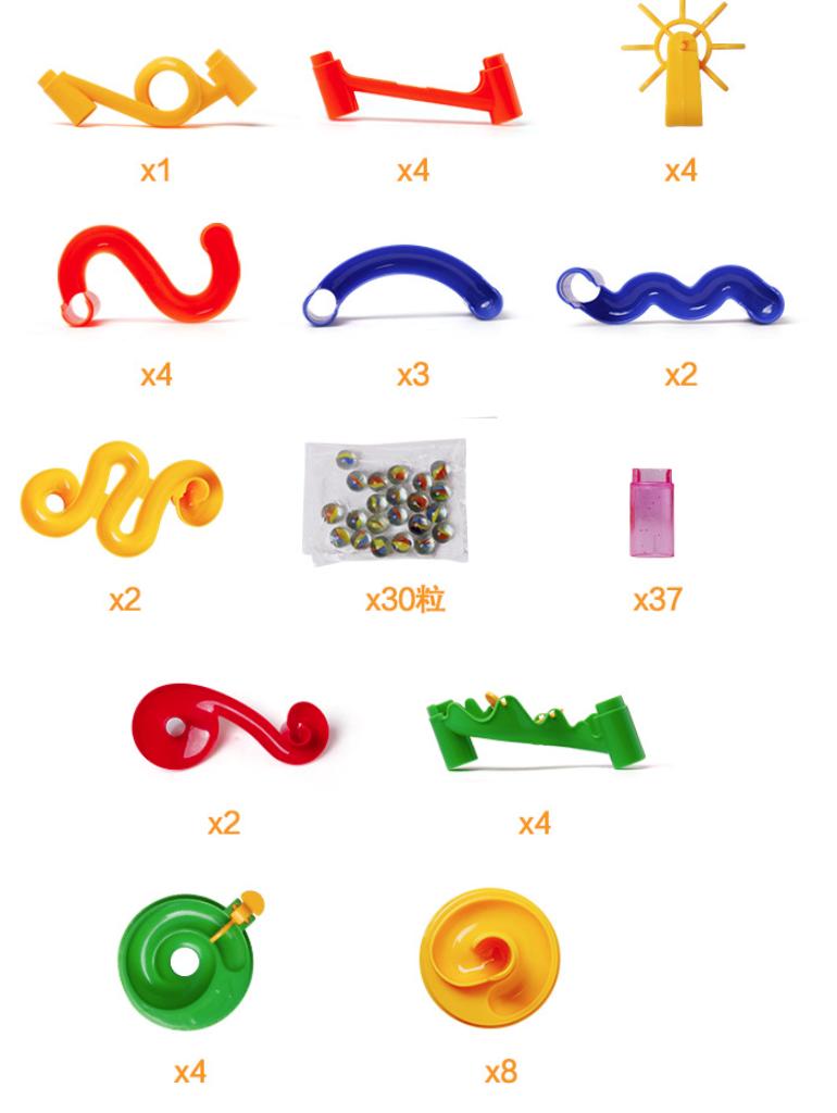Bộ đồ chơi lắp ráp tháp lăn bi Marble run đồ chơi trẻ em