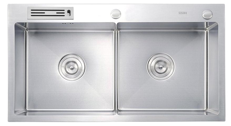 Chậu rửa chén Handmade Inox SUS 304 Eurolife EL-C21 (Trắng bạc)