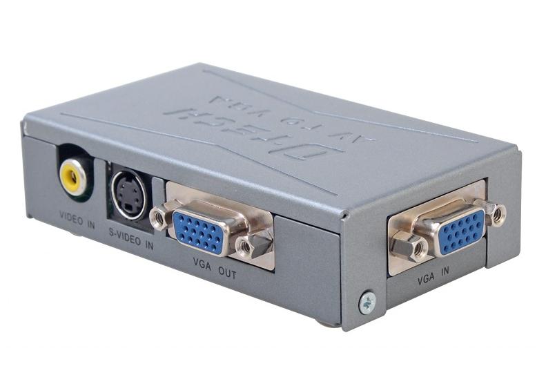 Bộ chuyển tín hiệu VGA/AV/SVideo sang VGA Dtech DT-7003
