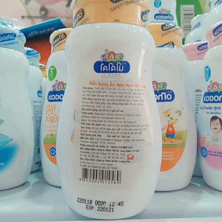 Phấn chống côn trùng  Kodomo 50g -  Protection (cam)