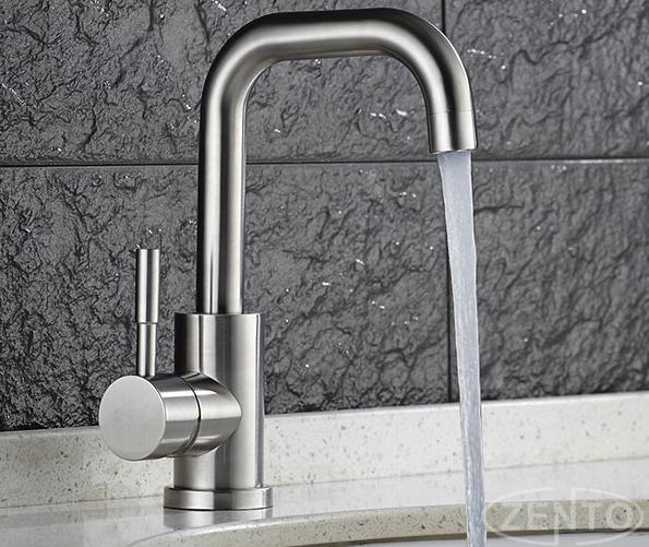 Vòi lavabo nóng lạnh inox Zento SUS3307