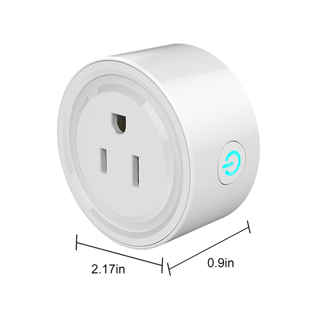 Yunmiao_WIFI Ổ Cắm Thông Minh Mini Ổ Cắm Chuyển Đổi Tương Thích với Alexa Điều Khiển từ xa bằng Điện Thoại Thông Minh (MỸ Quy Cách) Phong Cách: 1 trắng