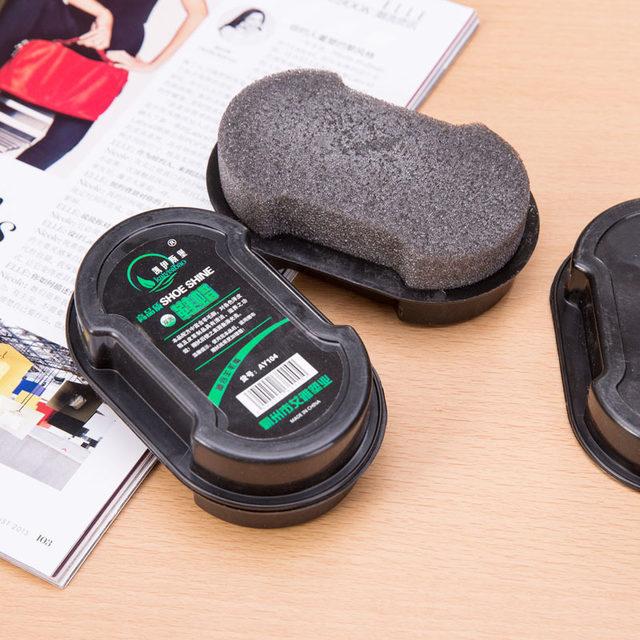 [FREESHIP MAX 15K][HCM]Combo 2 bộ miếng lau giày siêu sạch SHOE SHINE (màu đen)