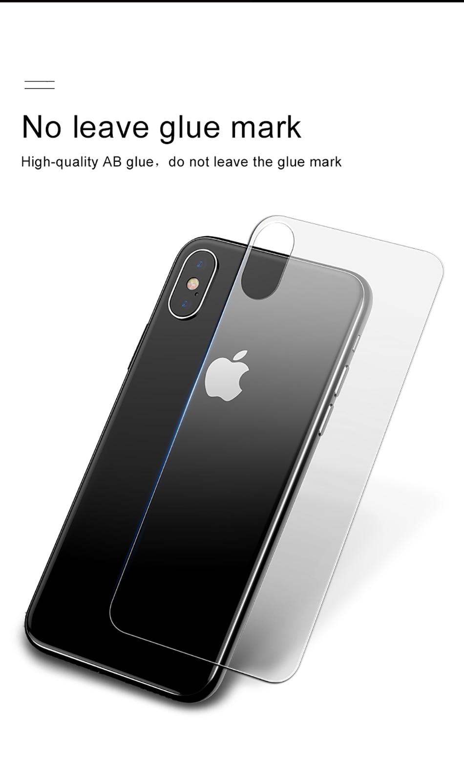 Miến dán kính cường lực mặt sau Baseus cho iPhone Xs Max