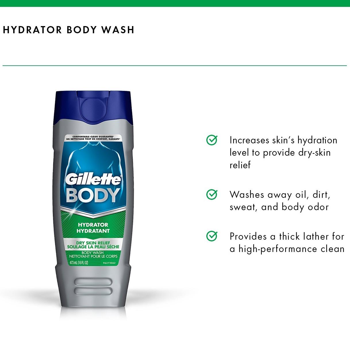 Sữa tắm nam GILLETTE Body Hydrator Hydratant 473ml