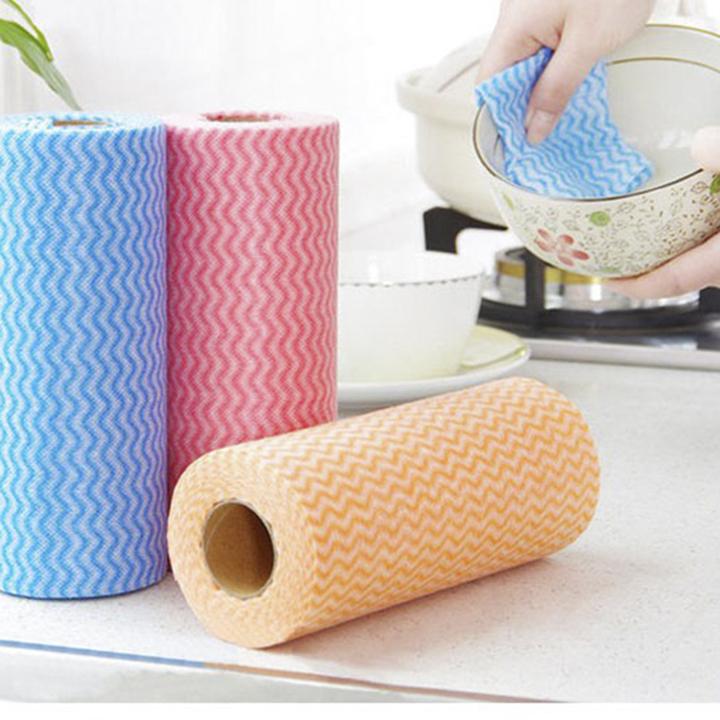 Cuộn Khăn Vải Không Dệt Lau Chén Đĩa ( 50 Miếng)