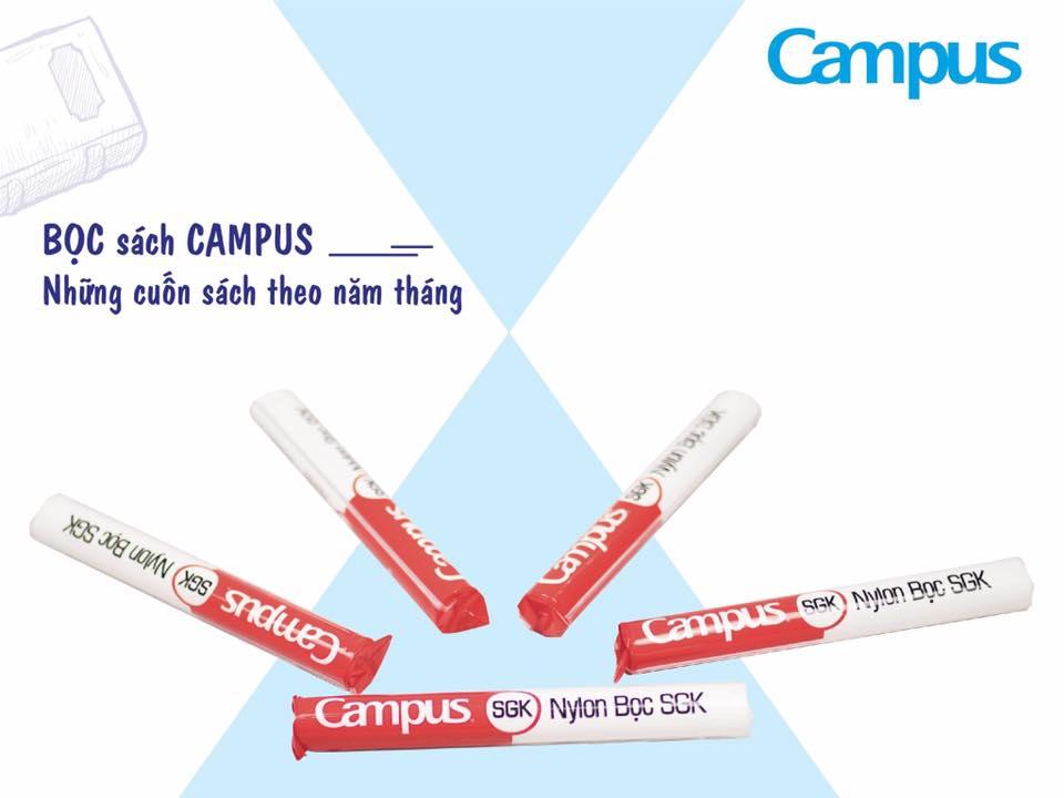 Lốc 6 tập bọc sách giáo khoa Campus