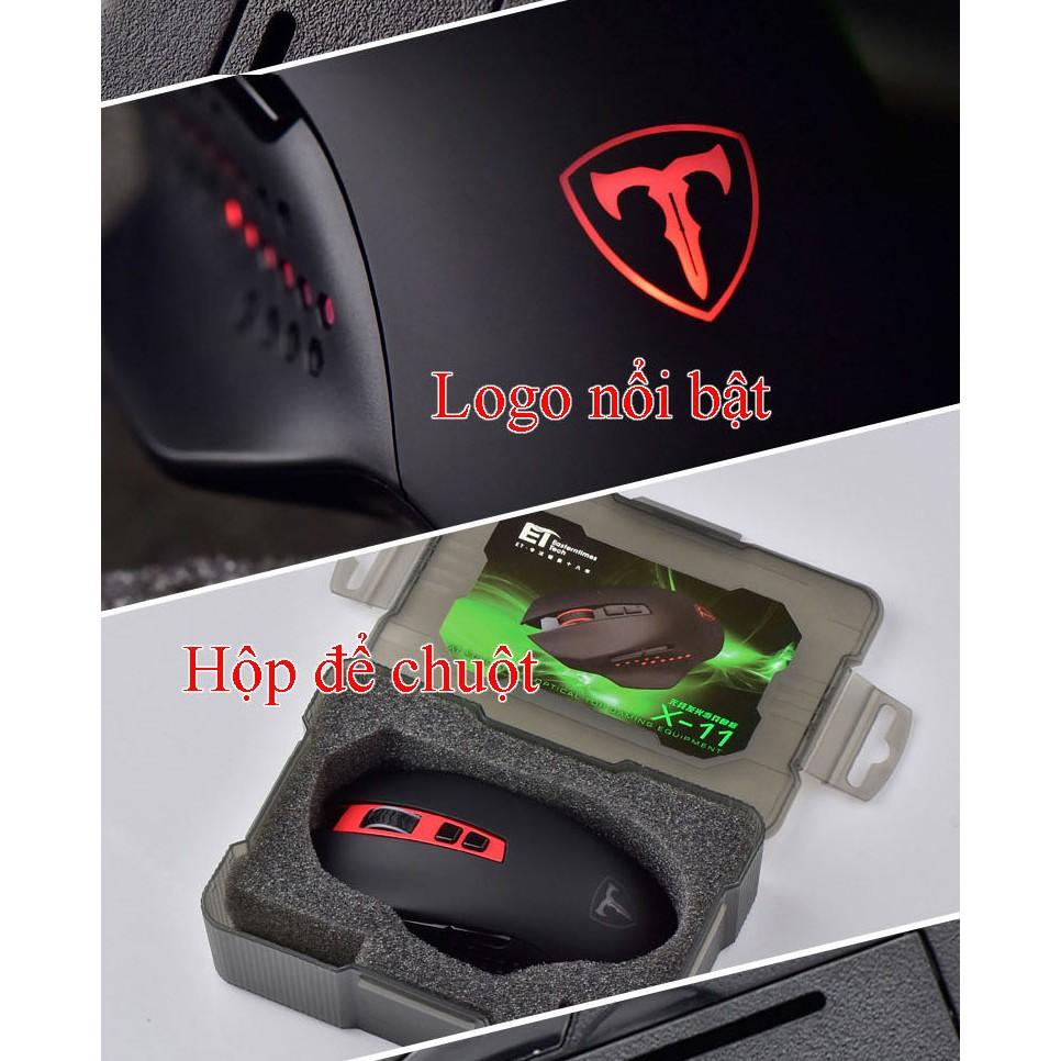 [HCM]Chuột không dây chuyên game ET X11 đèn LED