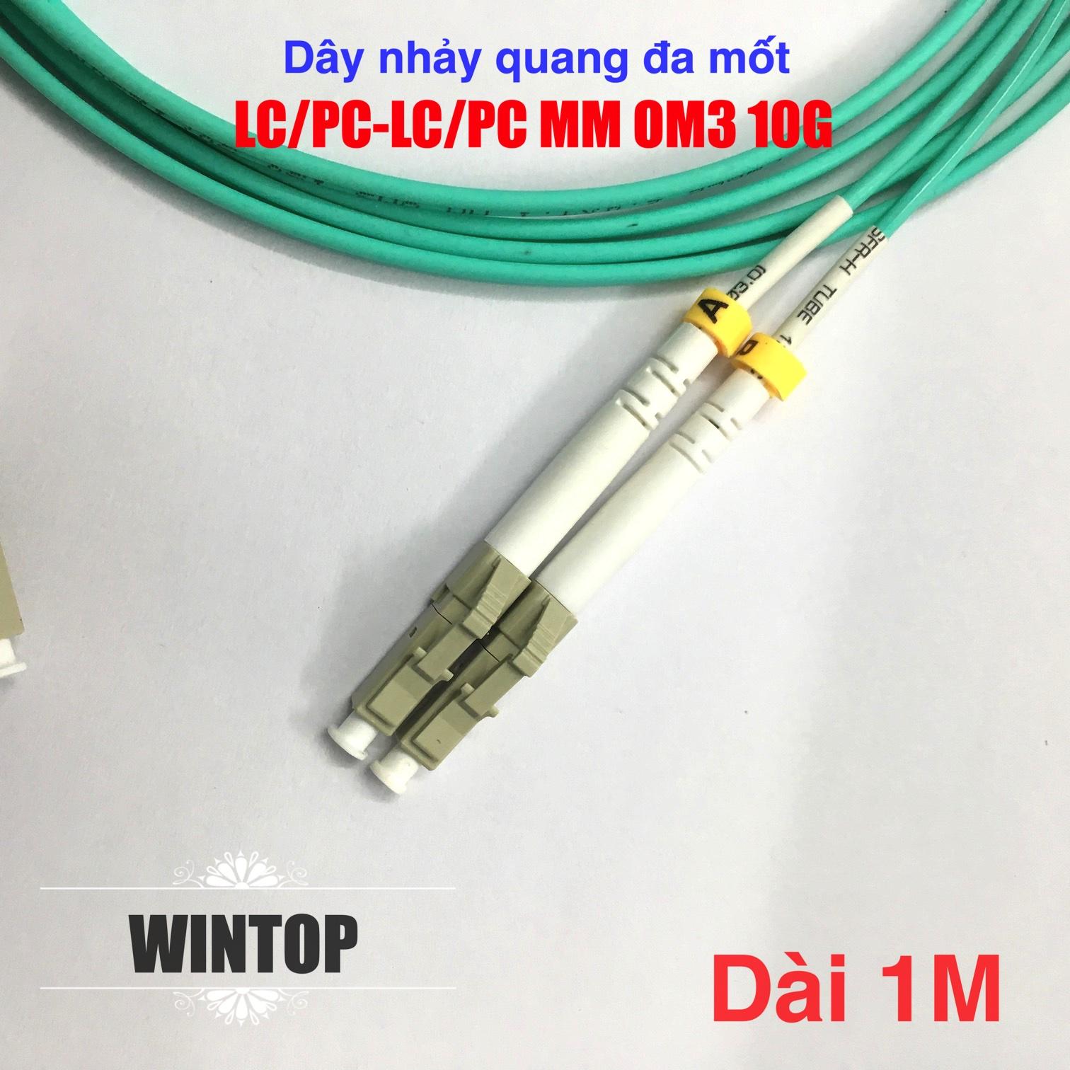 [HCM]Dây nhảy quang Multimode OM3 LC/PC-LC/PC 10Gb dài 1M/2M/3M/5M/10M/15M Duplex