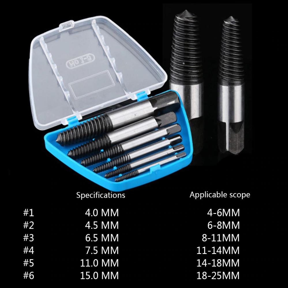 Bộ tháo ốc vít bị gãy 6 món Kingtony