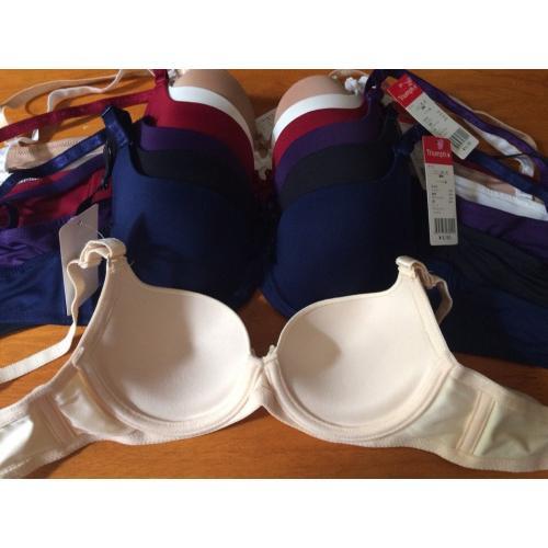 Áo Lót Nữ Trơn Mút Ép Mỏng Có Gọng Cài Sau 2 Móc Lady 533
