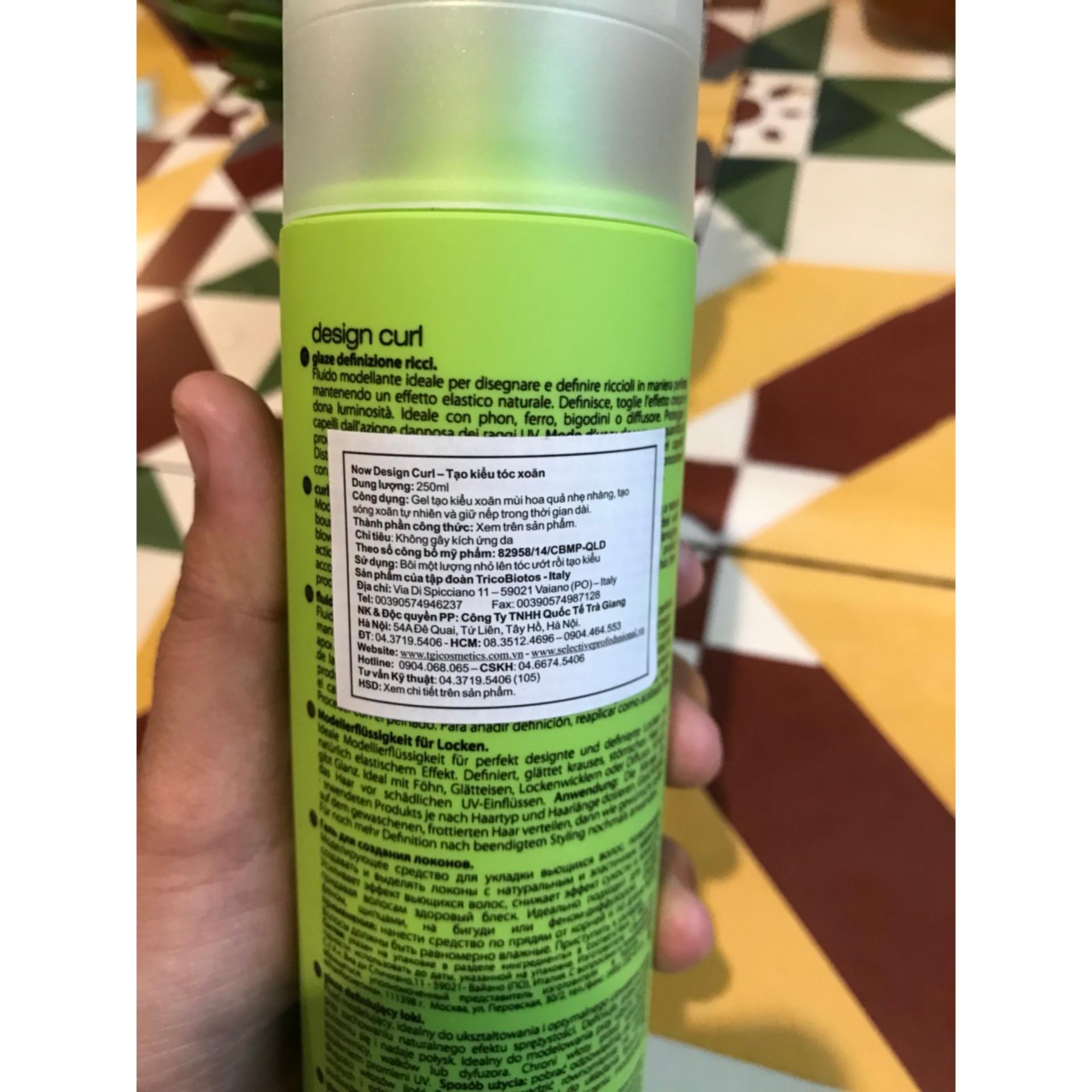 Tạo kiểu tóc xoăn Now Design Curl Selective 250ml NEW-
