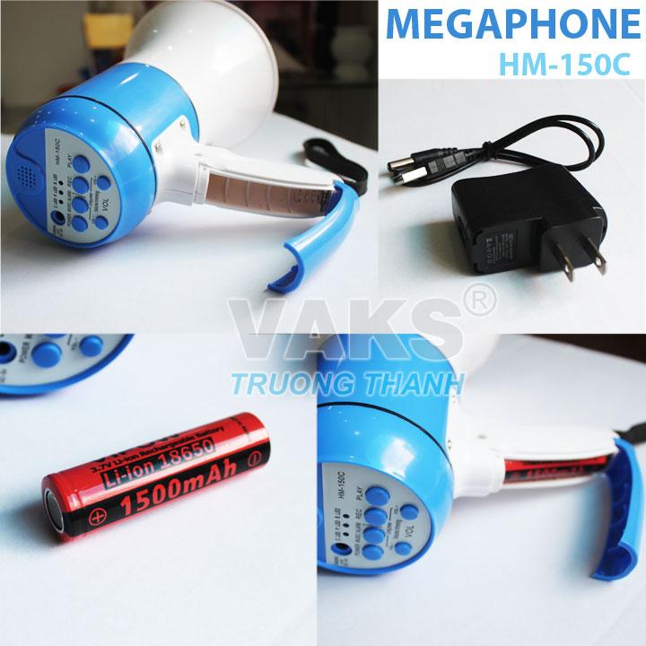 [HCM]Loa phóng thanh cầm tay  Megaphone HM-150c - (khuếch đại âm thanh)