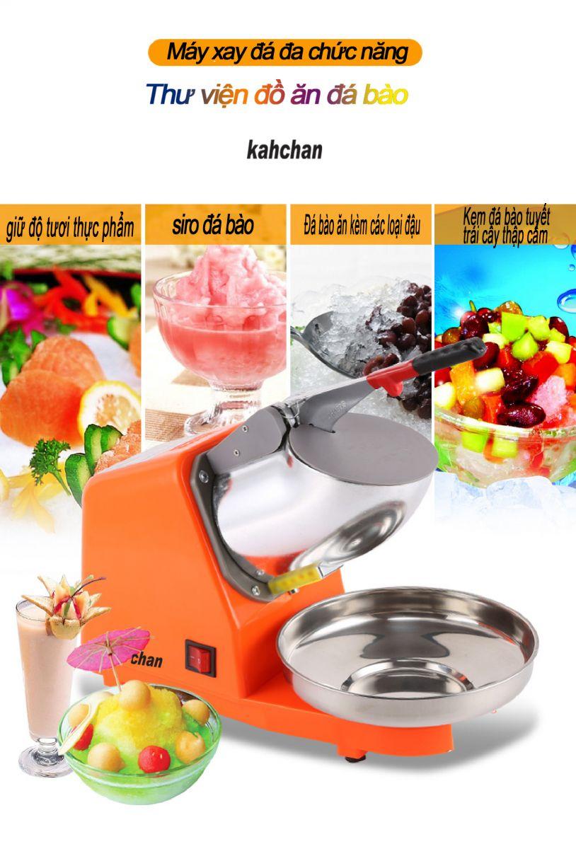 Máy bào đá 2 lưỡi 3 lưỡi suất lớn, máy xay tuyết - ABG shop