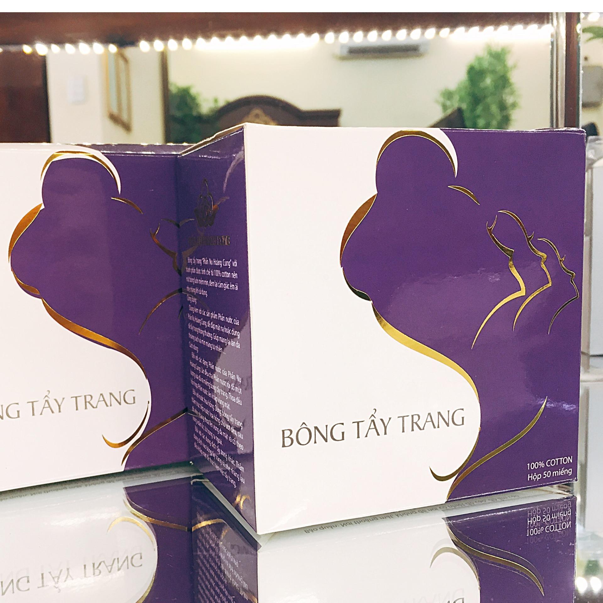 Bông Tẩy Trang Cotton Phấn Nụ Hoàng Cung