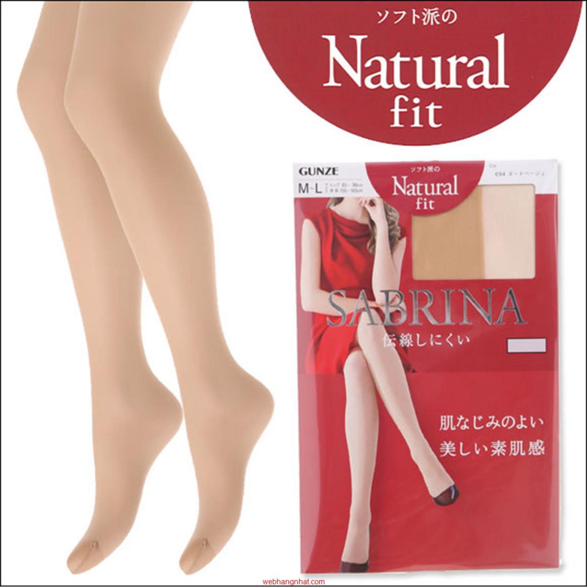 Tất da Gunze Sabrina Natural Fit (Đen)